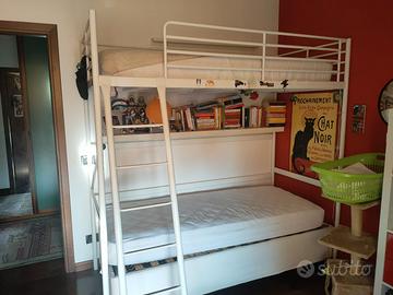 struttura e letto a soppalco Ikea in metallo usa