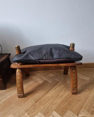 Sgabello vintage in stile egiziano 