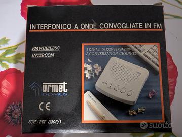Interfonico a onde convogliate in fm urmet