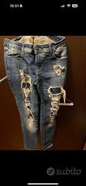 Jeans guess strappati donna Abbigliamento e Accessori In vendita a Milano