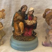 PRESEPE SMALTATO + 2 FATE/ANGELI