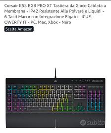 Tastiera Corsair  K55 RGB PRO XT