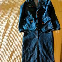 completo jeans elasticizzato