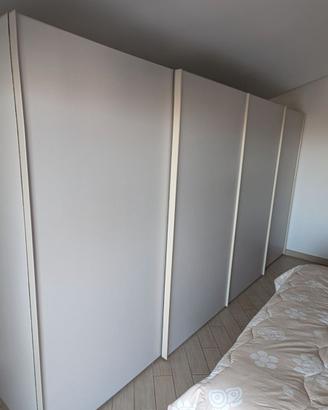 Armadio per mansarde H190cm, L363cm,P60cm