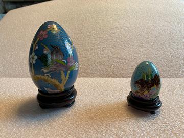UOVA CINESI RARE-VINTAGE- IN SMALTO CLOISONNE'