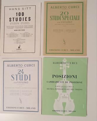 Libri didattica del violino Curci