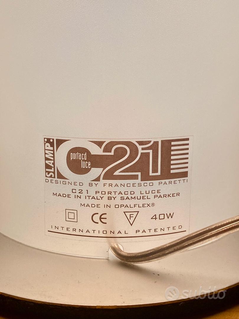 SLAMP Porta CD Luce C21 Design Samuel Parker 90 - Arredamento e