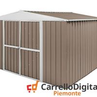 Box in Acciaio da giardino 360x345cm tortora