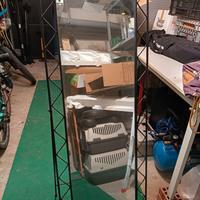 Specchio da terra telaio in ferro battuto