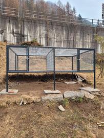 gabbia uccelli galline fagiani nuova