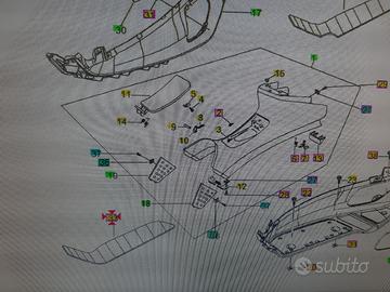 Tappetino sinistro piaggio x8/xevo