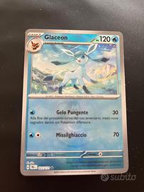 Carta pokemon glaceon masterball ev. Prismatiche