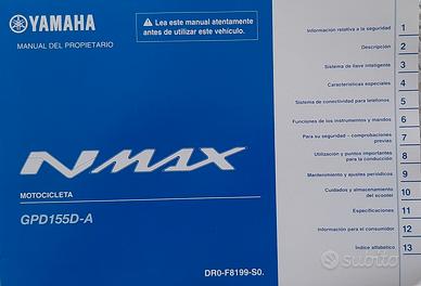 Libretto uso e manutenzione NMAX 155