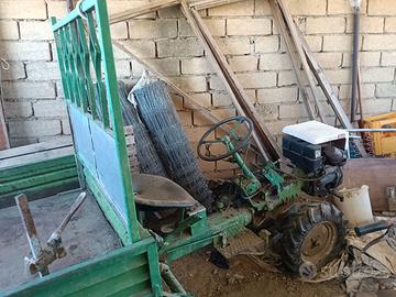 Motozappa con carrello