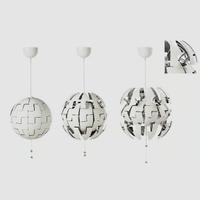 2 lampadari a sfera ikea