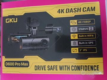 Dashcam GKU D600 Pro Max (4K U. HD + WiFi + GPS)