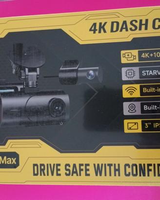 Dashcam GKU D600 Pro Max (4K U. HD + WiFi + GPS)