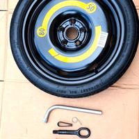 ruotino 125/70 r18 audi vw kit attrezzi