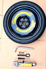 ruotino 125/70 r18 audi vw kit attrezzi