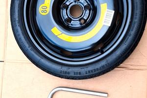 ruotino 125/70 r18 audi vw kit attrezzi