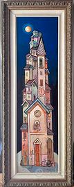 Quadro Olio su Tela Severo Scalvini con Cornice - 