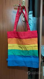 Borsa arcobaleno per spesa o frutta Tiger