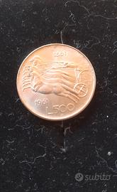 500 lire argento quadriga