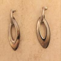 orecchini acciaio e madreperla