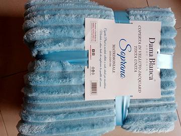 Coperta Matrimoniale Dama Blanca Velluto Jacquard