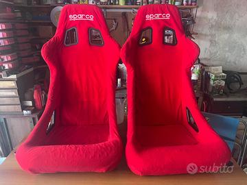 Coppia sedili Sparco Sprint Junior rossi originali