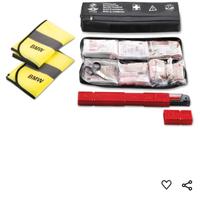 BMW kit emergenza con triangolo e 2 gilet,Nuovo 