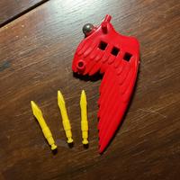 Tre missili Red Falcon più ala vintage