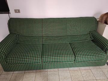 divano letto 3 posti in tessuto 