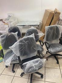 5 sedie ufficio NUOVE