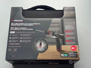 Avvitatore Parkside PBSPA 12 E4 +2 batterie nuovo