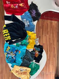 Set 10 magliette bambino 5/6 anni + 1 omaggio