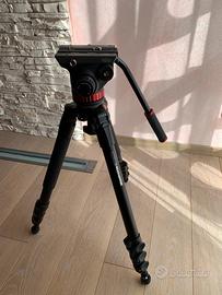 Treppiede Manfrotto MVT535AQ con testa fluida