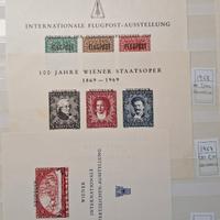 Lotto foglietti con francobolli