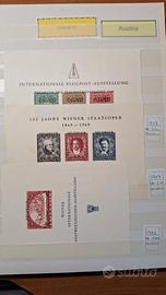 Lotto foglietti con francobolli