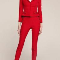Tailleur donna giacca e pantalone Rosso Motivi