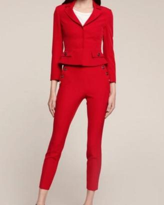 Tailleur donna giacca e pantalone Rosso Motivi
