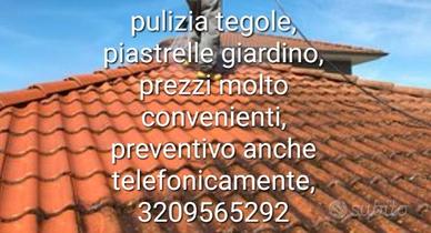Pulizia tegole e pulizia piastrelle