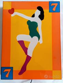 Marco Lodola " carta da gioco "  Luminosa 