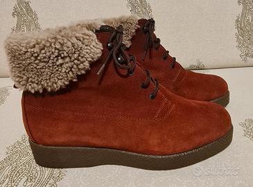 STIVALETTI camoscio pelle