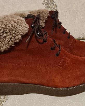 STIVALETTI camoscio pelle