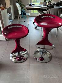 Coppia sgabelli Bontempi colore rosso