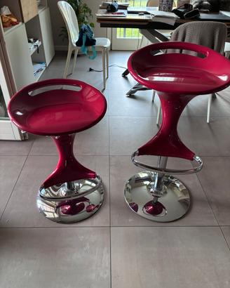 Coppia sgabelli Bontempi colore rosso