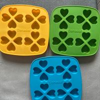 Set 3  Stampi ghiaccio forma cuore ideal per feste