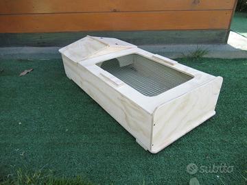 Terrario per tartarughe 80x40x20 Lati chiusi
