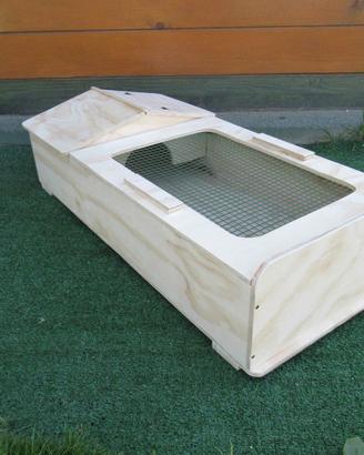 Terrario per tartarughe 80x40x20 Lati chiusi